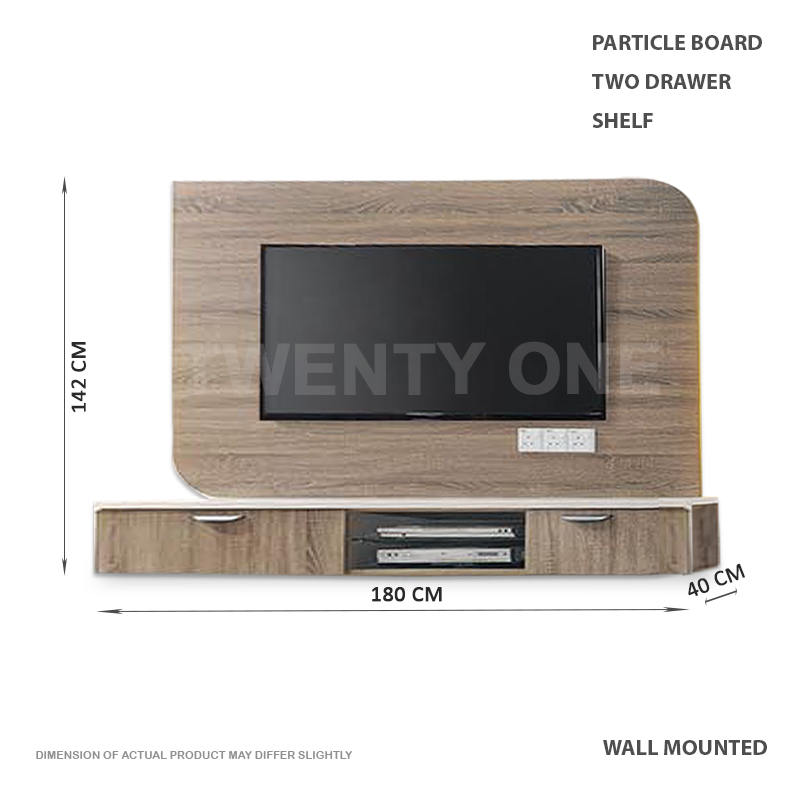 SA TV 1626 BG - TANSY  Wall Mounted TV Cabinet 1 B